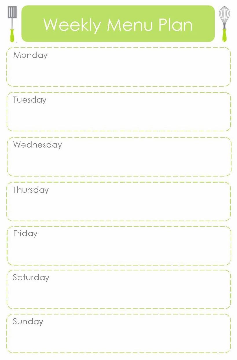 Craft Sew Create: Monday Menu Planning + Free Printable! - Create A Menu Free Printable