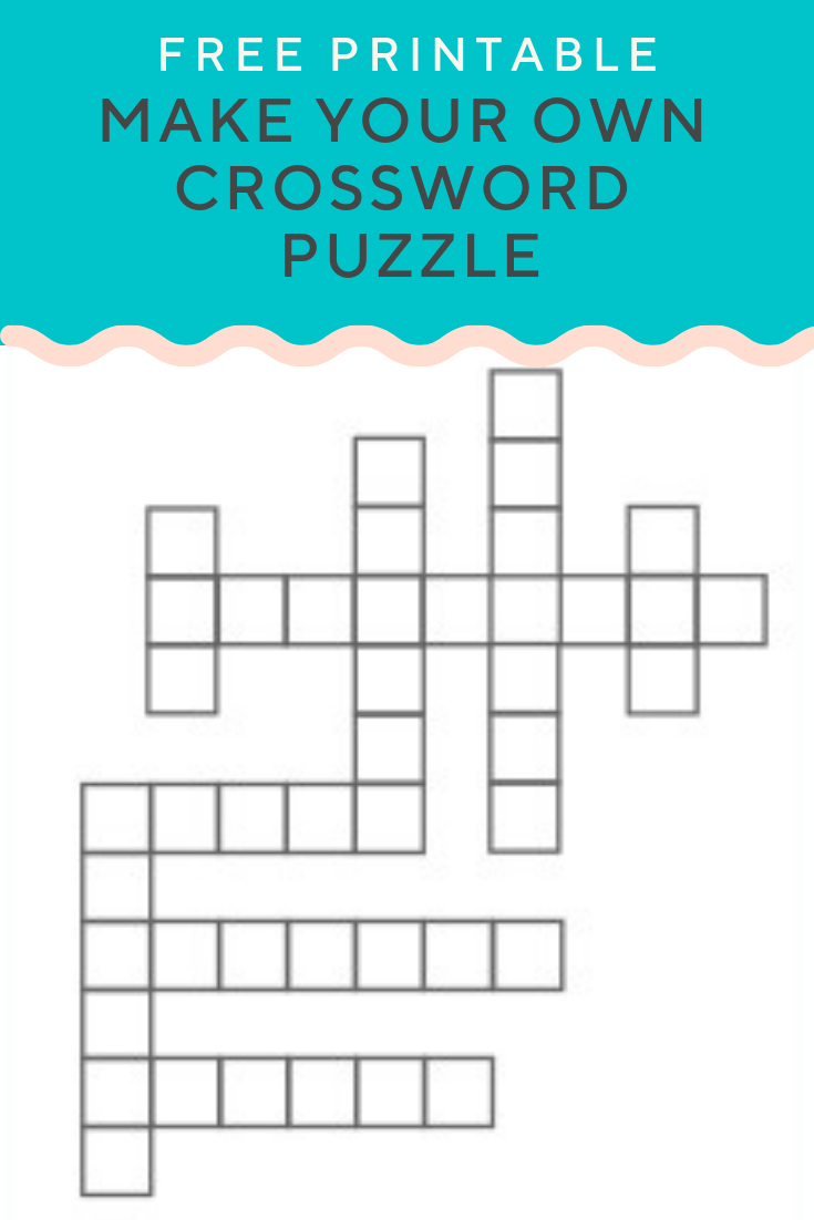 free crossword puzzle maker printable large