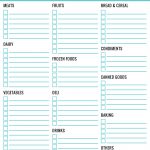 Customisable Grocery Shopping List   A Free Printable   Stay At Home Mum   Free Printable Grocery List