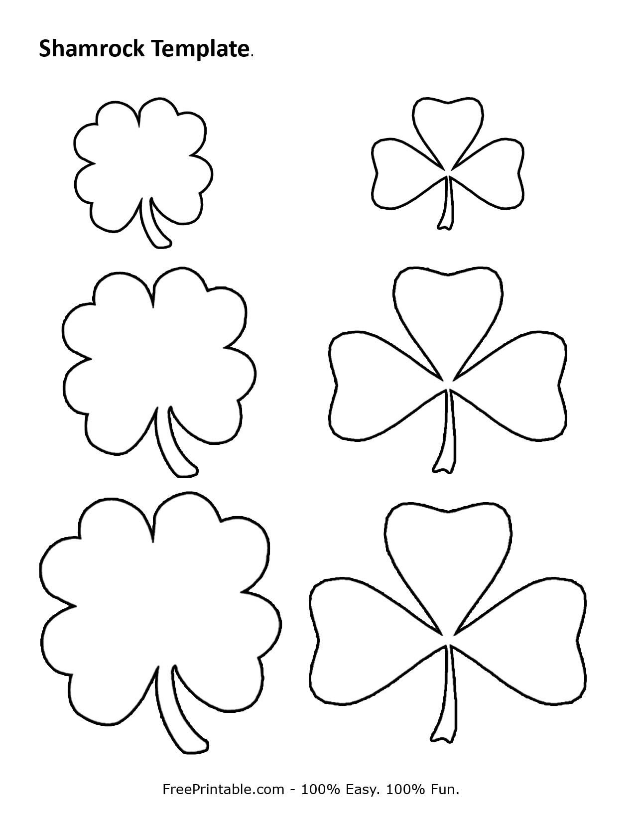 Customize Your Free Printable Shamrock Template | Home | Shamrock - Free Printable Shamrocks