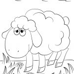 Cute Cartoon Lamb Coloring Page | Free Printable Coloring Pages   Free Printable Pictures Of Sheep