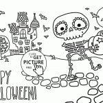 Cute Skeleton Coloring Pages For Kids, Halloween Printables Free   Free Printable Skeleton Coloring Pages