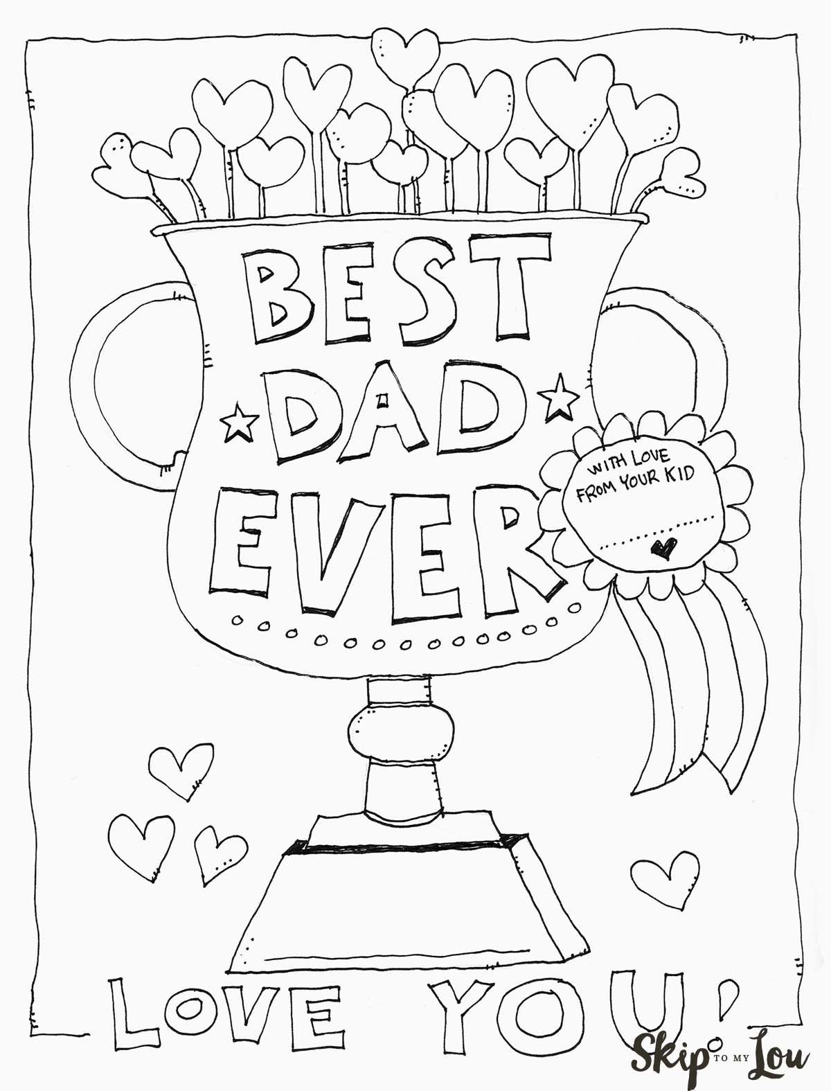 Free Printable Fathers Day Cards For Preschoolers | Free Printable