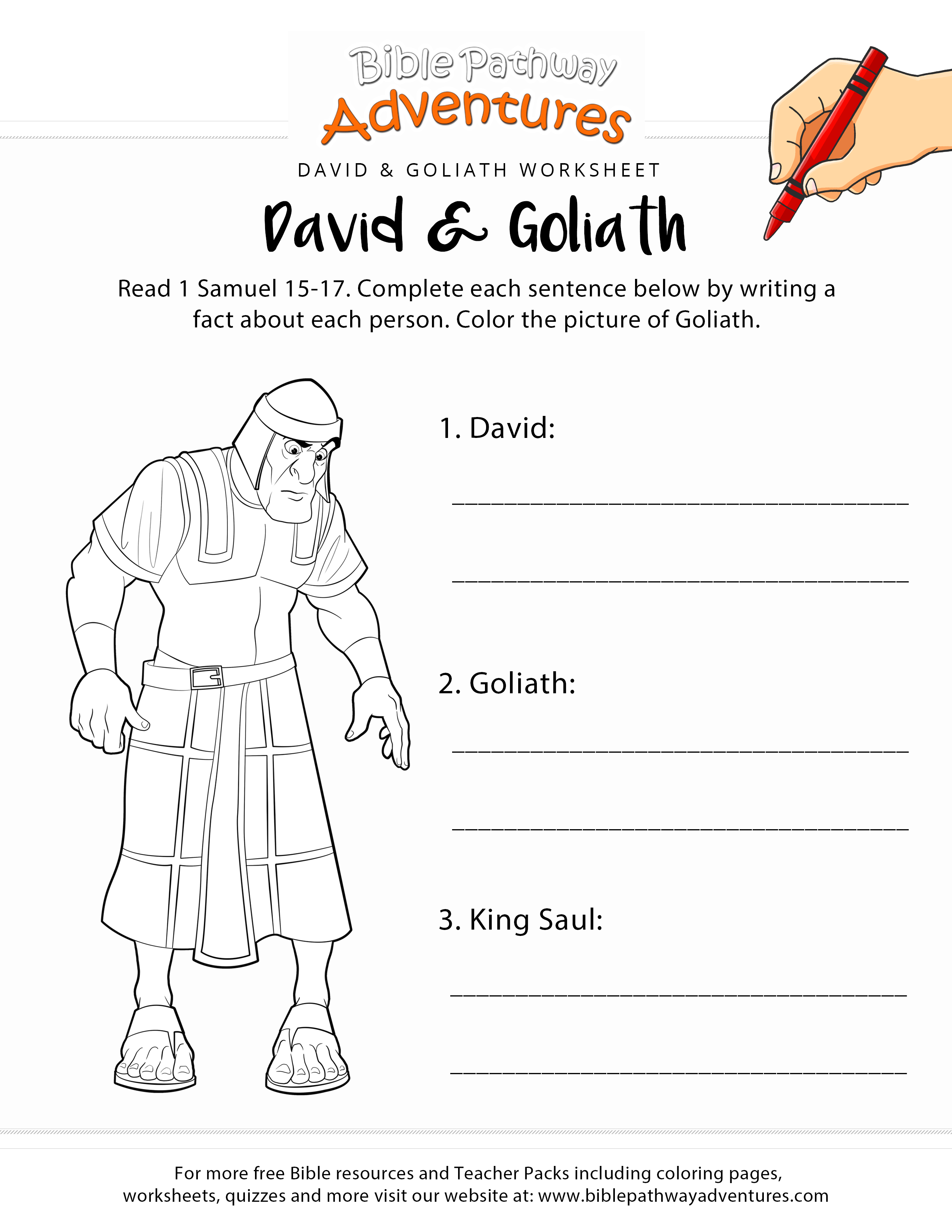 Free Printable Bible Activity Worksheets