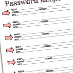Day 6: Password Keeper   I Heart Planners   Free Printable Password Organizer