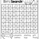 December No Prep Packet (1St Grade) | School Holidays Christmas   2Nd Grade Word Search Free Printable