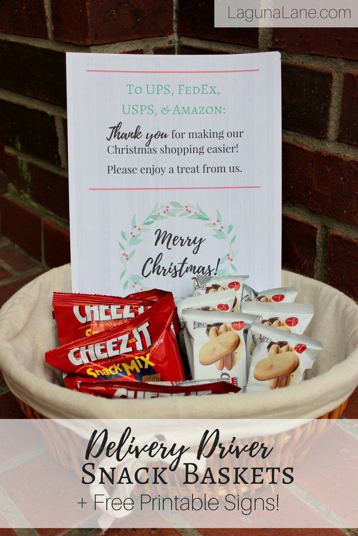Delivery Driver Snacks + Free Printable Thank You Signs! | Laguna - Free Printable Out Of Service Sign