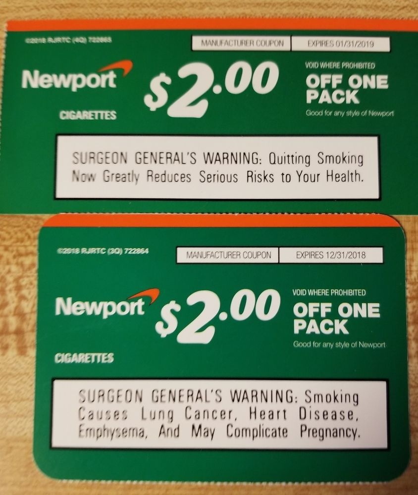 Details About Nat Sherman $4 Off A Pack Of Any Style Cigarette - Free Printable Newport Cigarette Coupons