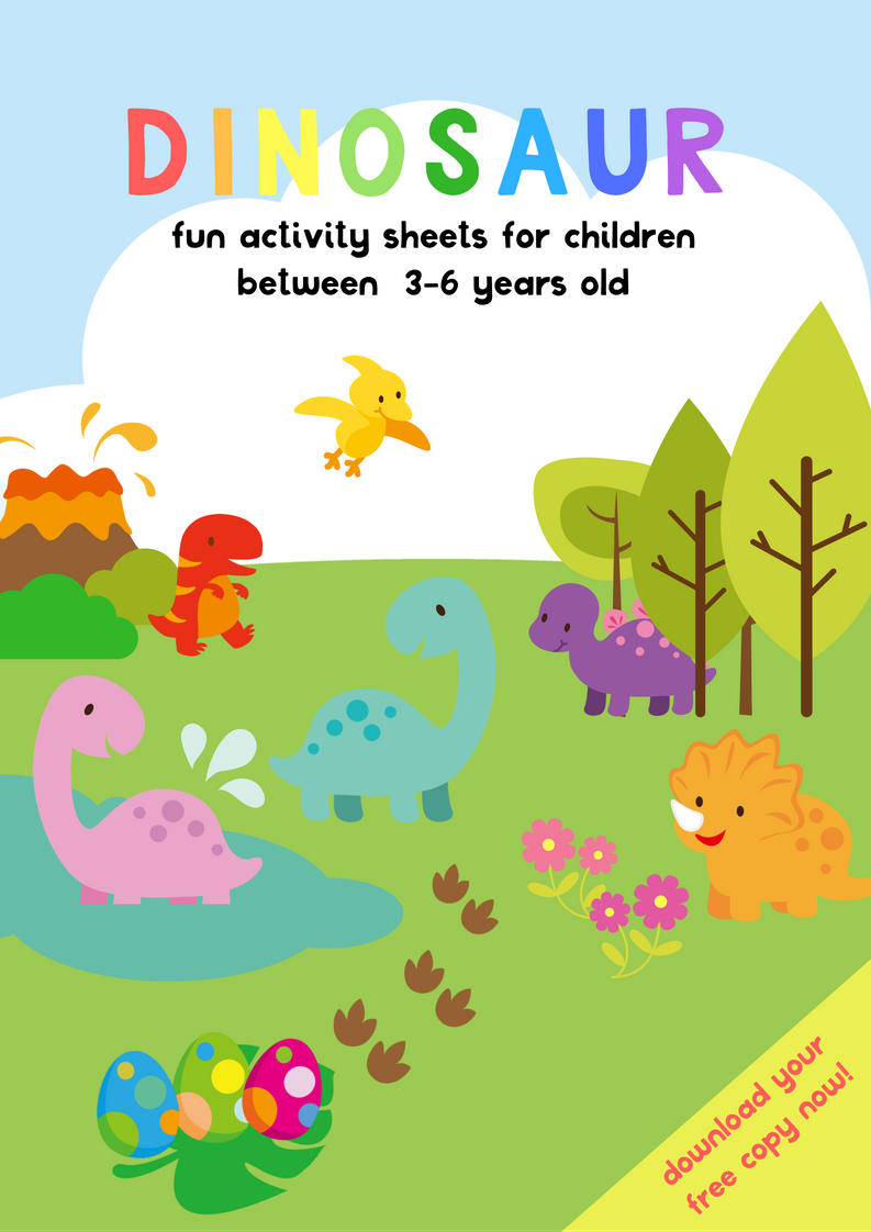 Dinosaur Activity Sheets For 3-5 Years Old | Free Printable Pack - Free Printable Activities For 6 Year Olds