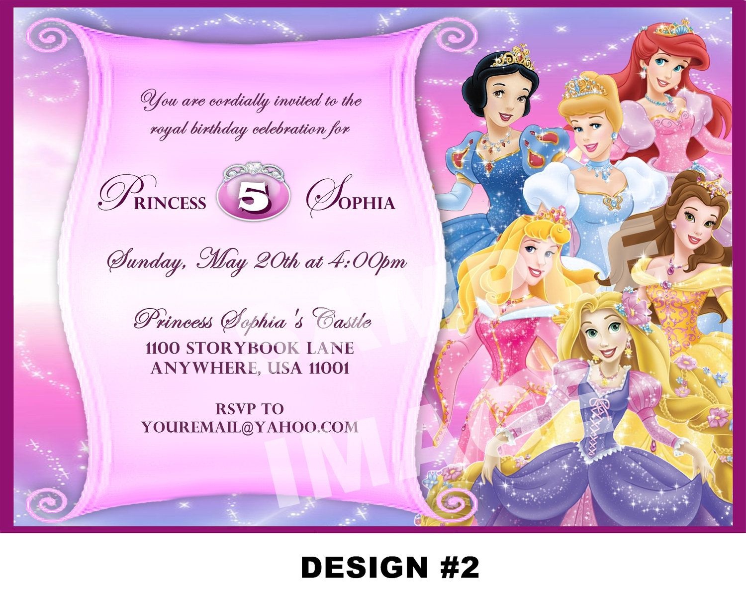 Disney Princess Birthday Invitation Card Maker Free | Baby Shower - Free Printable Disney Invitations