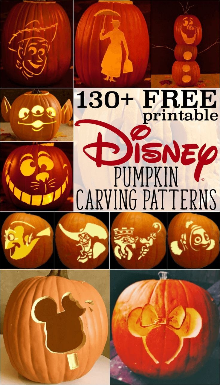 Disney Pumpkin Stencils: Over 130 Printable Pumpkin Patterns - Free Printable Toy Story Pumpkin Carving Patterns