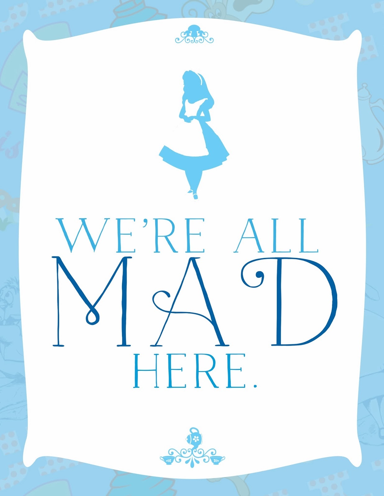 Divine Design} Free Printable Tuesday – Ally Jean Blog - Alice In Wonderland Signs Free Printable