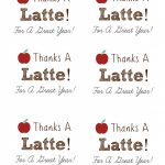 Diy Personalized Teacher Mug + 'thanks A Latte' Free Printable Gift   Thanks A Latte Free Printable Gift Tag