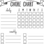 Diy Printable Chore Chart | Free Printables Nov/feb | Chore Chart   Free Printable Chore Charts