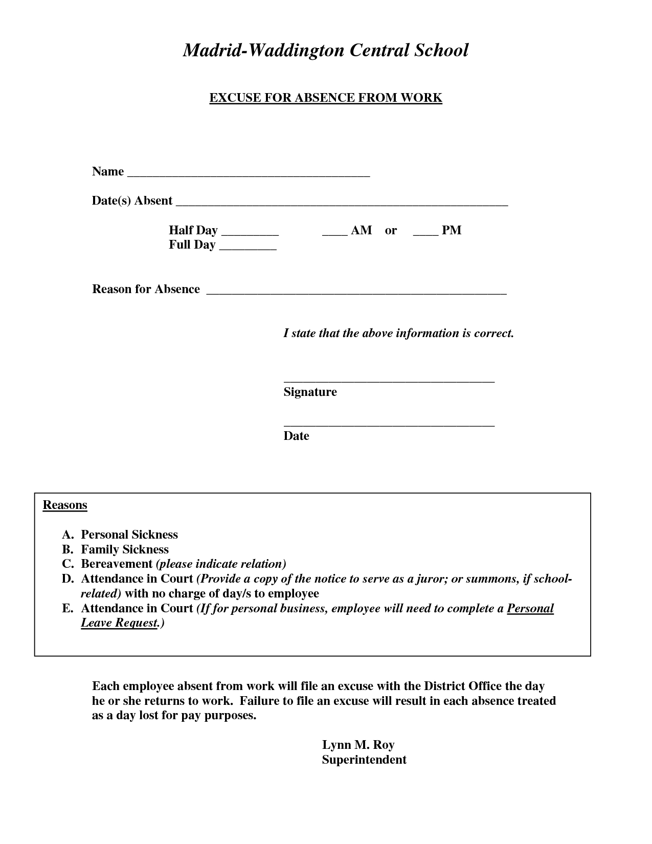 36 Free Fill In Blank Doctors Note Templates (For Work School) Free