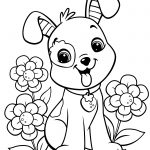 Dog Coloring Pages Easy   Free Printable Dog Coloring Pages