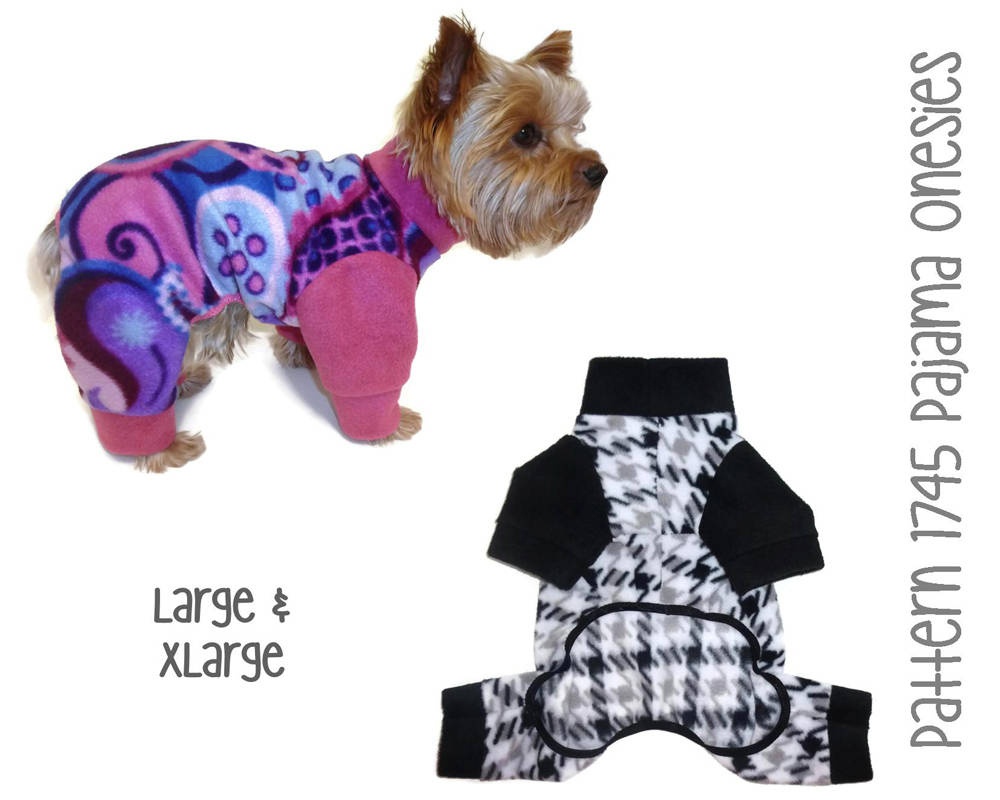 Dog Pajamas Onesie Pattern 1745 Dog Onesies Dog Pjs | Etsy - Free Printable Dog Pajama Pattern
