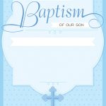 Dotted Blue   Free Printable Baptism & Christening Invitation   Free Printable Baptism Greeting Cards