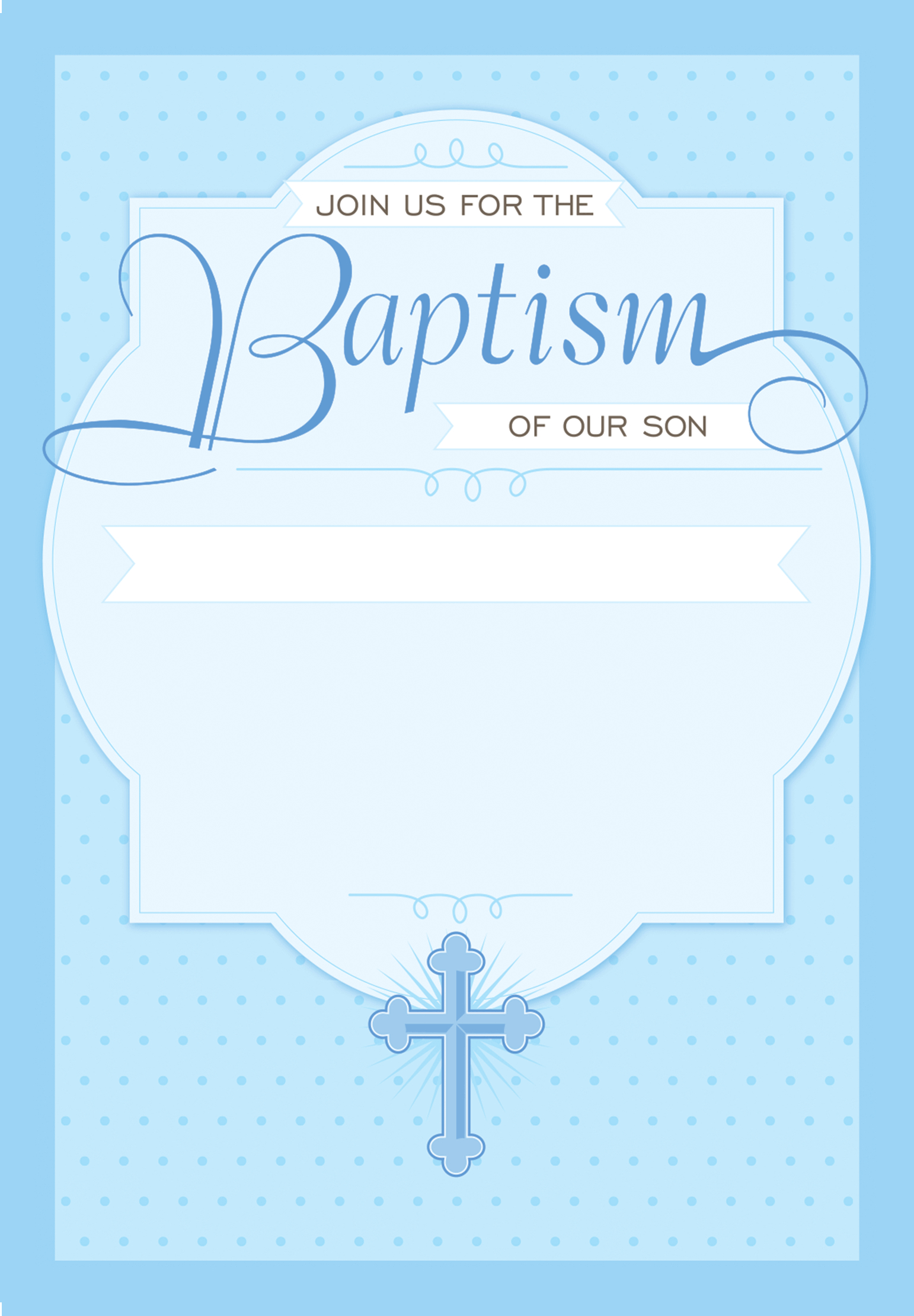 Printable Baptism Invitations - Printable Blank World