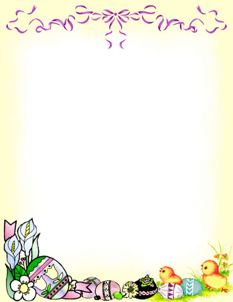 Easter Stationery Theme Free Digital Stationery Free Printable Easter