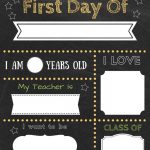 Editable First Day Of School Signs To Edit And Download For Free   First Day Of Kindergarten Sign Free Printable