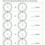 Elapsed Time Worksheets   Elapsed Time Worksheets Free Printable
