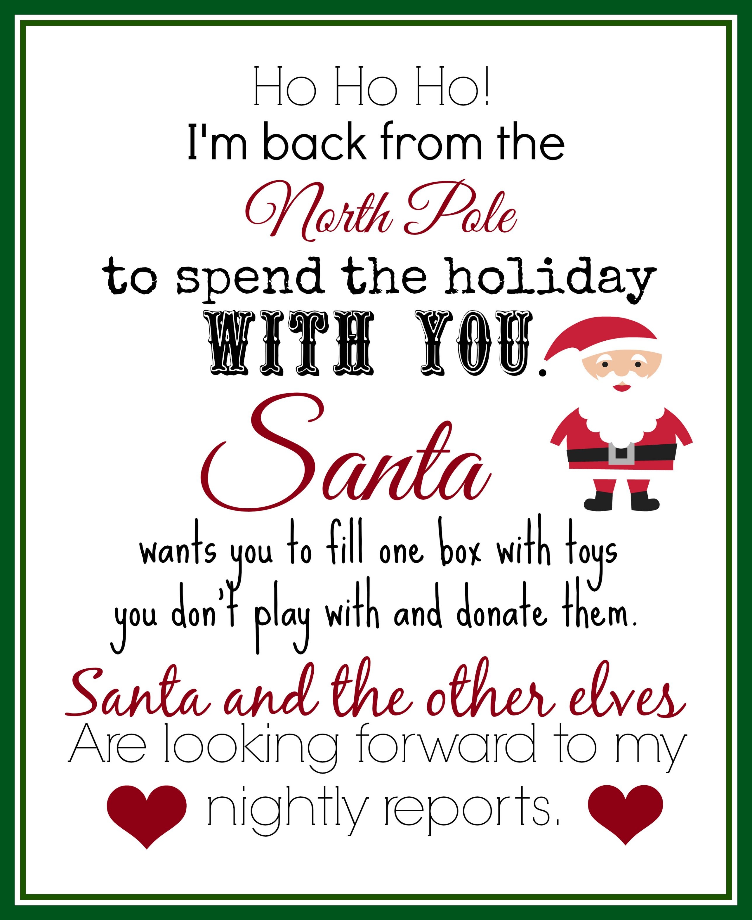 Elf On The Shelf Ideas For Arrival: 10 Free Printables | Elf On The - Free Printable Elf On Shelf Arrival Letter