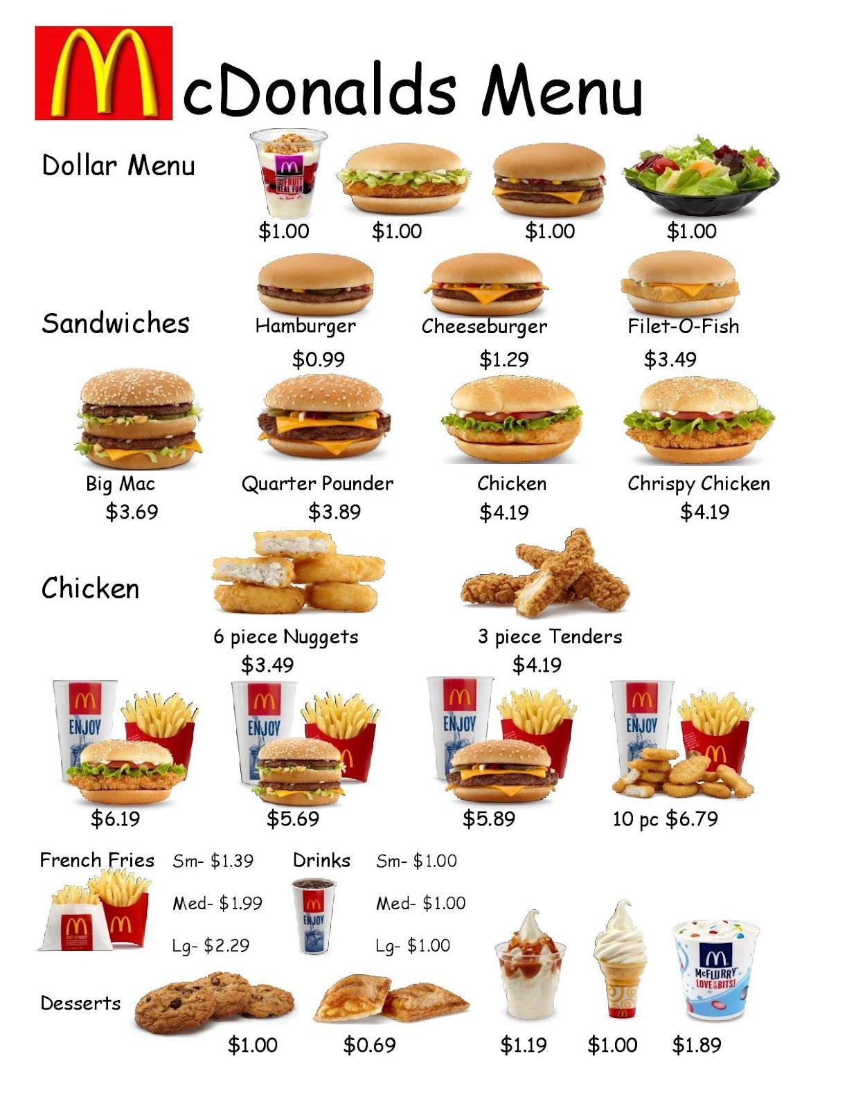 Empoweredthem: Fast Food Worksheet 1 | Learning Life Skills - Free Printable Menu Math Worksheets