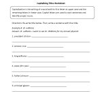 Englishlinx | Capitalization Worksheets   Free Printable Itbs Practice Worksheets