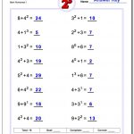 Exponents Worksheets   Free Printable Exponent Worksheets