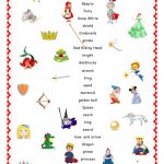 Fairy Tales.matching. Worksheet   Free Esl Printable Worksheets Made   Free Printable Disney Stories