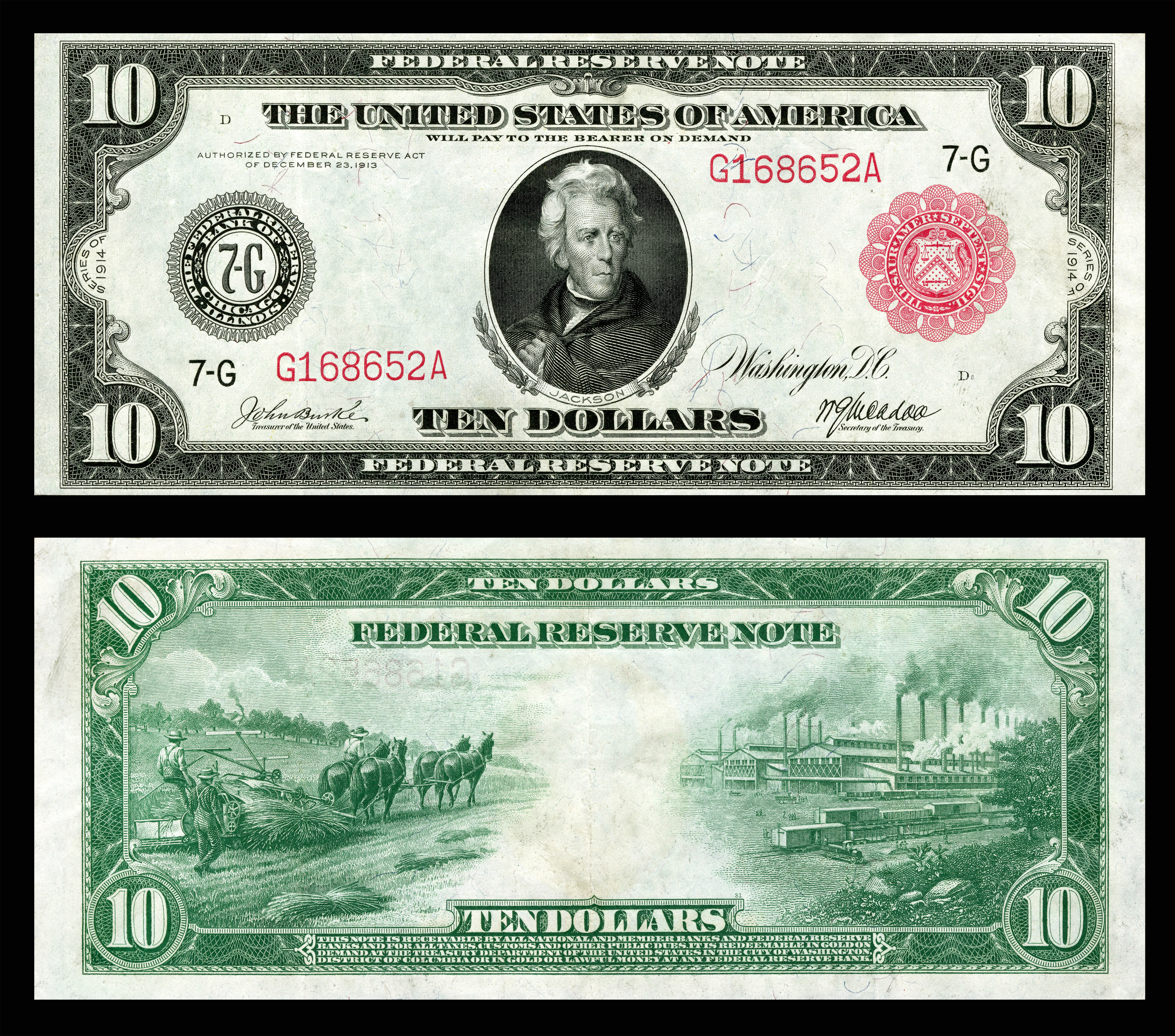 Federal Reserve Note - Wikipedia - Free Printable Million Dollar Bill