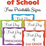 First Day Of School Signs Free Printable For Every Grade   Free Printable First Day Of School Signs