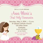 First Holy Communion Invitation Cards Free | Amber's Communion Ideas   First Holy Communion Cards Printable Free