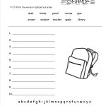 Free Back To School Worksheets And Printouts   Free Printable Classroom Worksheets