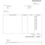 Free Blank Invoice Templates   Pdf | Eforms – Free Fillable Forms   Free Printable Invoice Templates