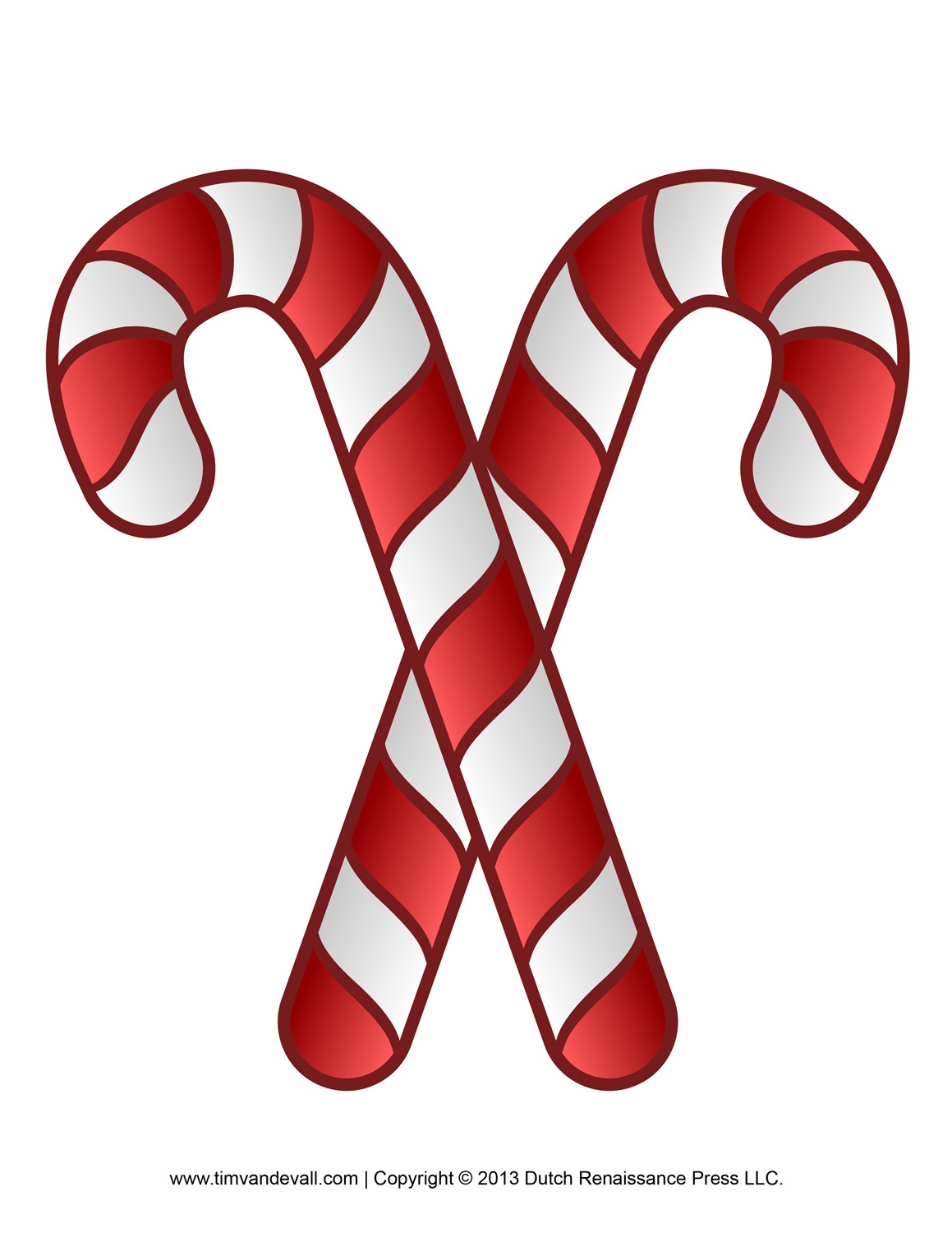 Free Candy Cane Template Printables Clip Art - Cliparting - Free Candy Cane Template Printable