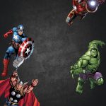 Free Chalkboard Avenger Birthday Invitation | Ry 4 Bd | 60Th   Free Printable Avengers Birthday Party Invitations