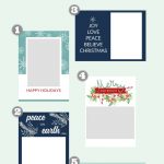 Free Christmas Card Templates   The Crazy Craft Lady   Free Printable Christmas Card Templates