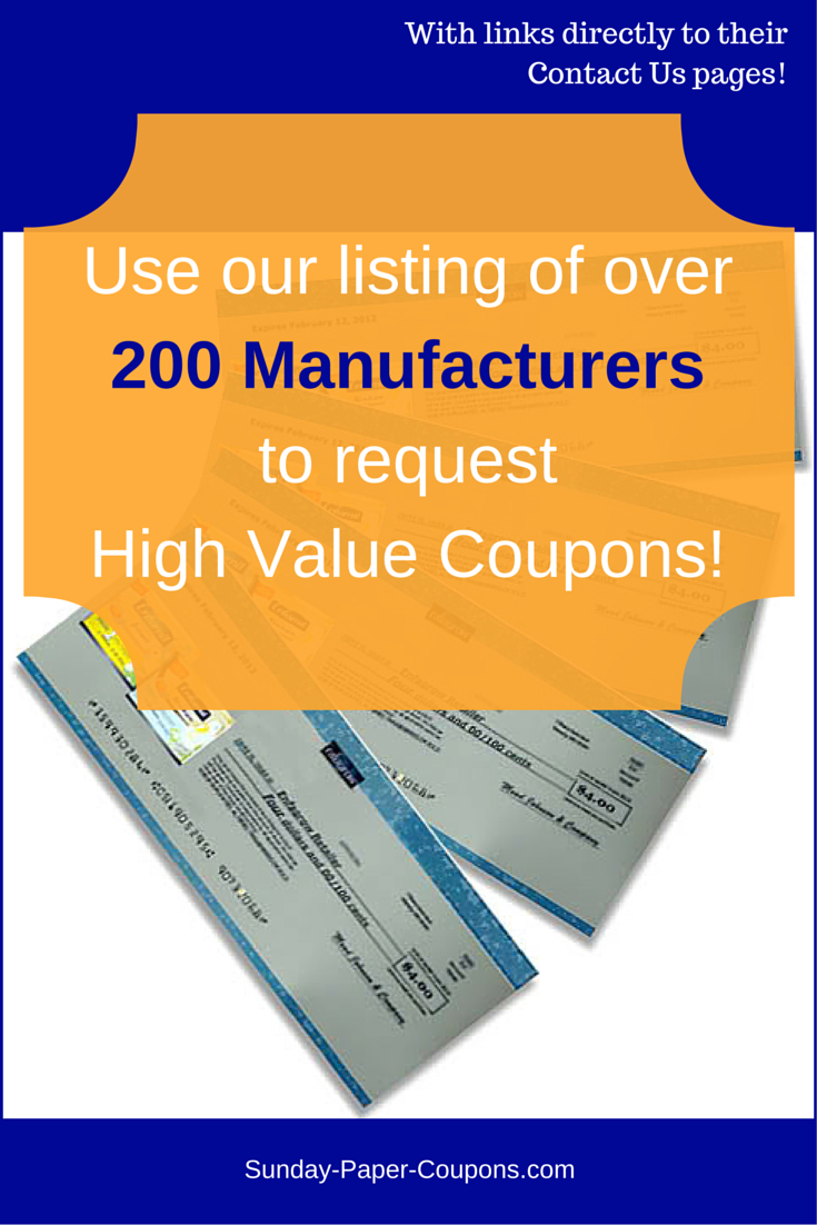Free Couponsmail | Free Manufacturer Coupons - Free High Value Printable Coupons