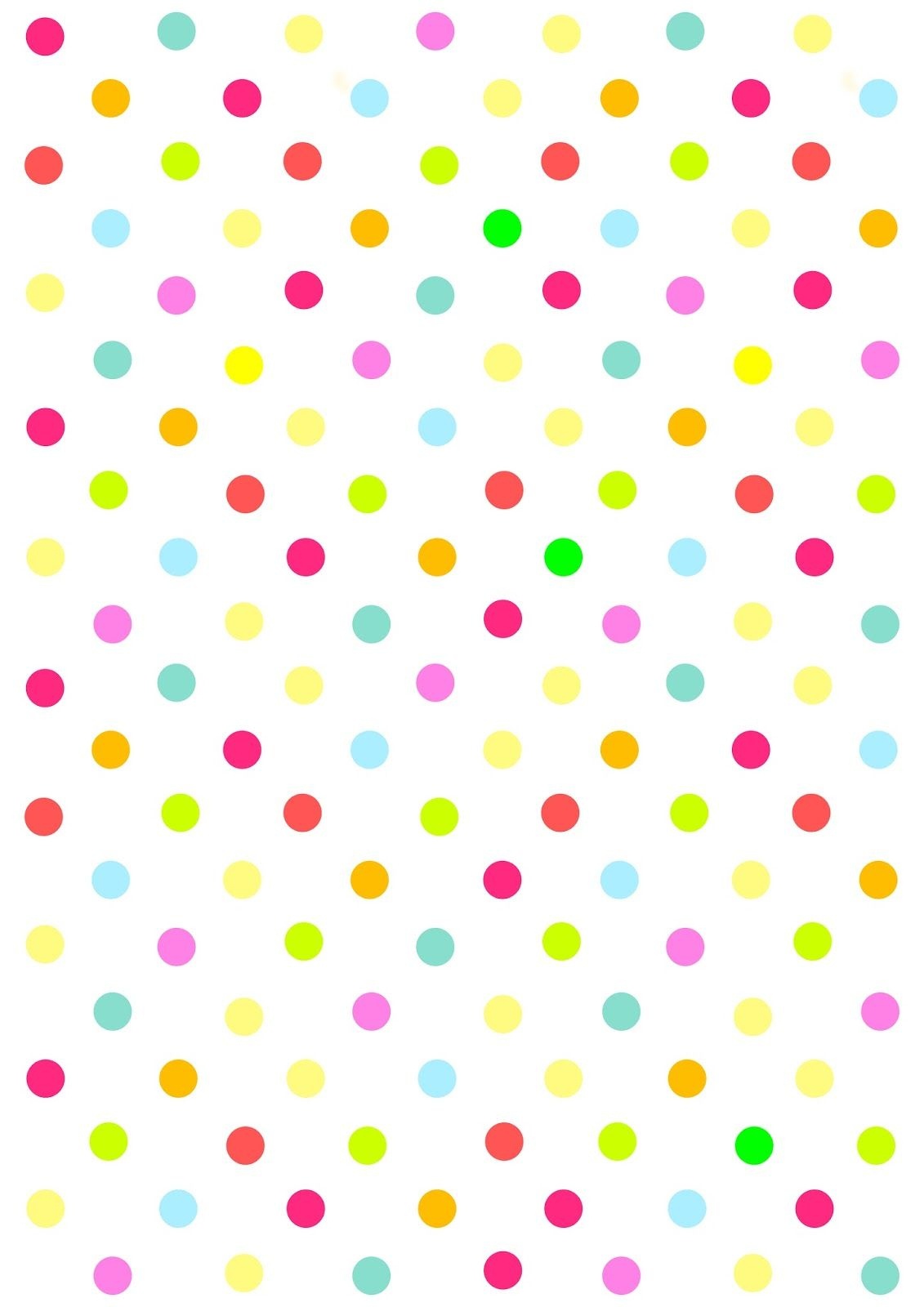 Free Digital Multicolored Polka Dot Scrapbooking Paper - Free Printable Pink Polka Dot Paper