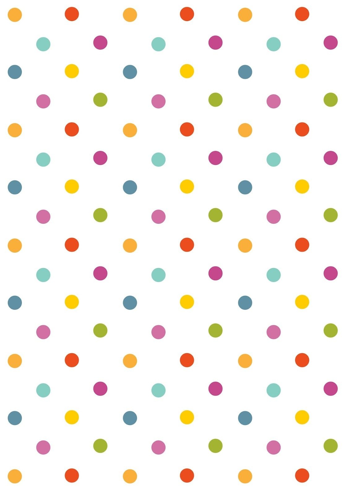 Free Digital Polka Dot Scrapbooking Paper - Ausdruckbares - Free Printable Backgrounds