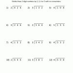 Free Division Worksheets   Free Printable Math Worksheets For 4Th Grade