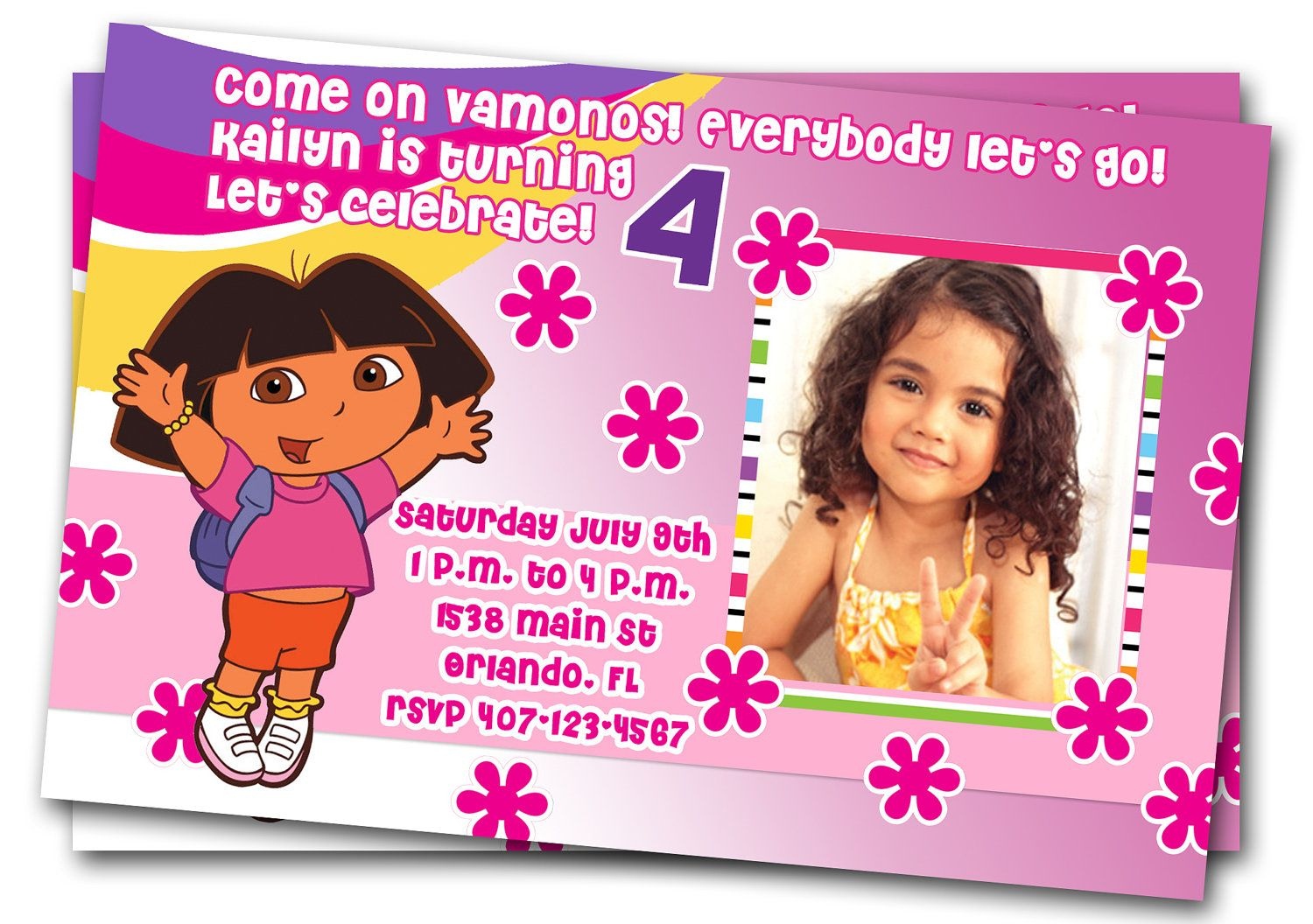 Free Dora Birthday Card Invitations Â€“ Birthday Card Ideas | Diy - Dora Birthday Cards Free Printable