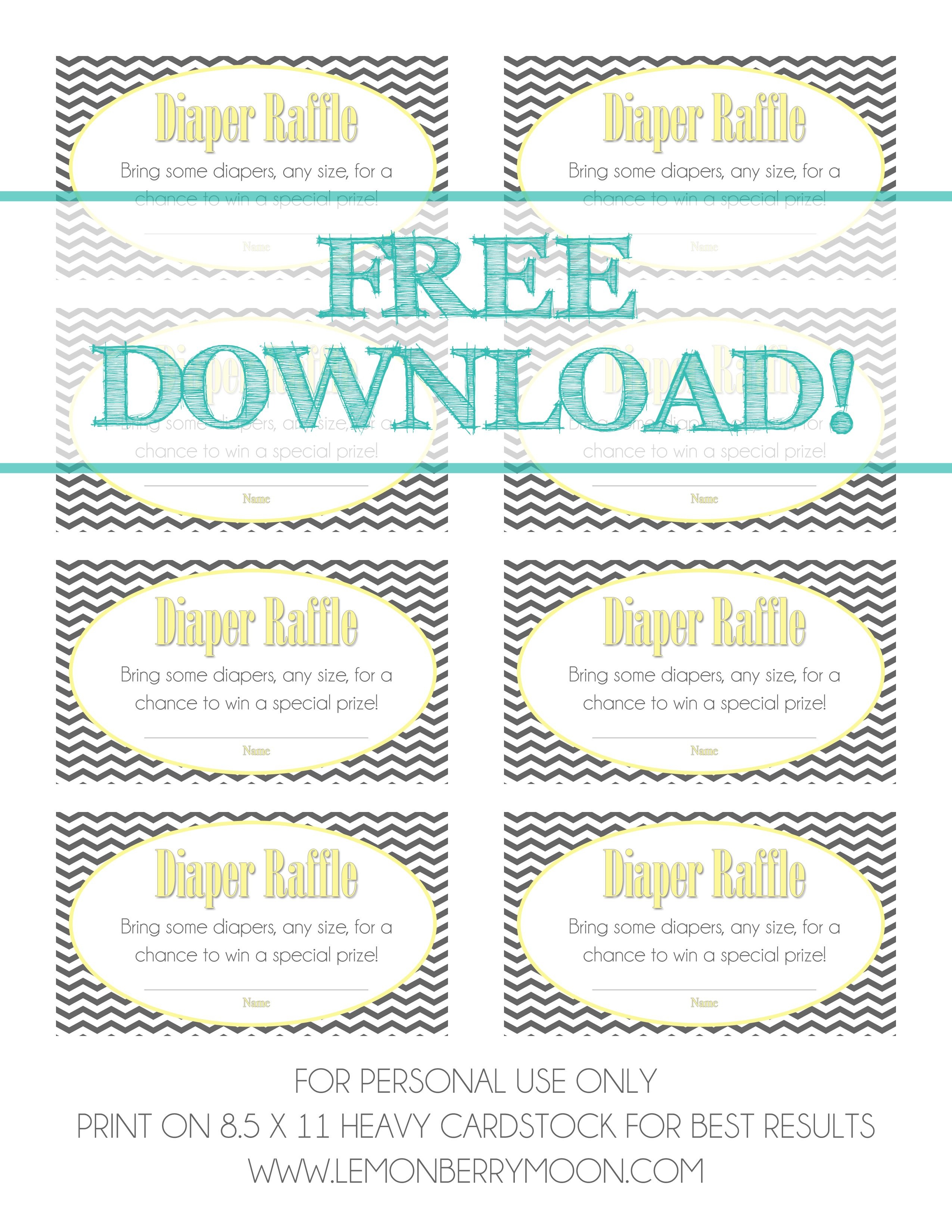Free Download - Baby Diaper Raffle Template | Baaby Shower | Baby - Free Printable Baby Shower Diaper Raffle Tickets