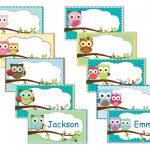 Free Editable Owl Name Tags | Tag Universe   Free Printable Name Tags For Preschoolers