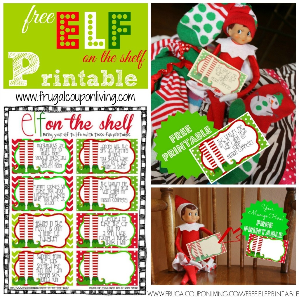 Free Elf On The Shelf Printable Notes - Elf On The Shelf Free Printable Ideas