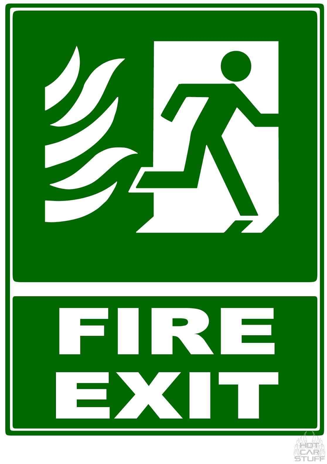 Exit Signs Free Printable