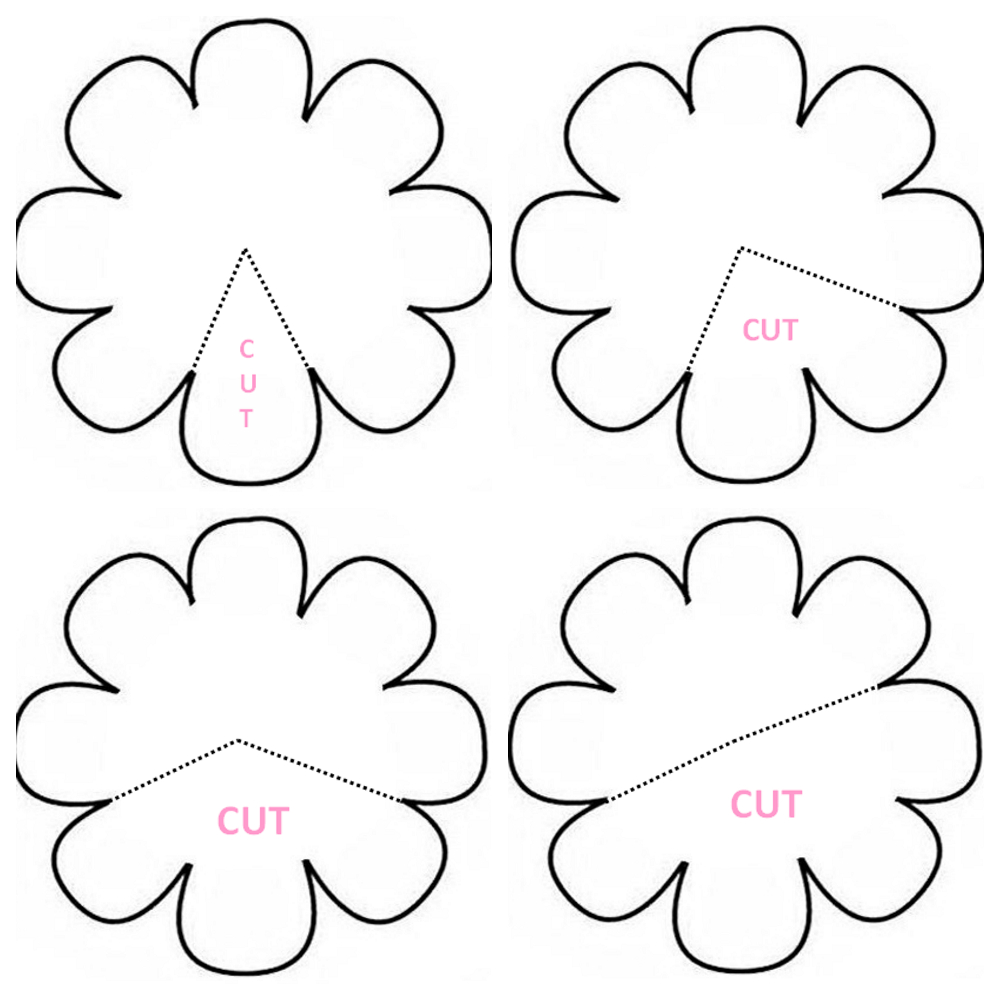 Free Flower Petals Template, Download Free Clip Art, Free Clip Art - Free Paper Flower Templates Printable