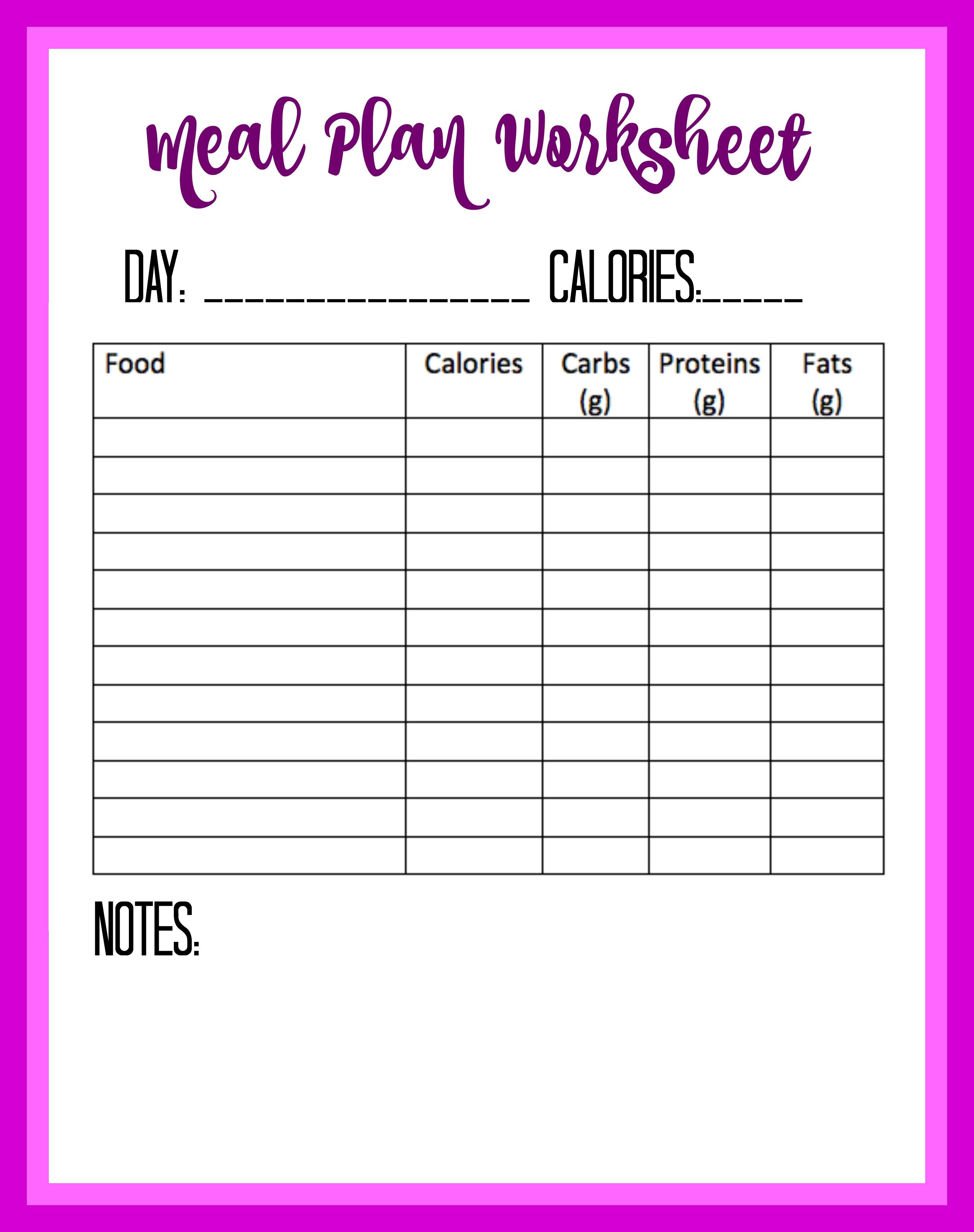 Free Food Diary And Calorie Tracker Printable | Thrifty Thursday - Free Printable Calorie Counter Journal